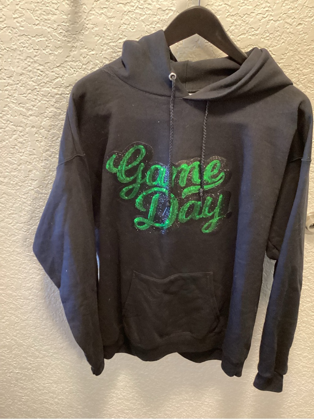 Hanes Black Hoodie with EcoSmart Label